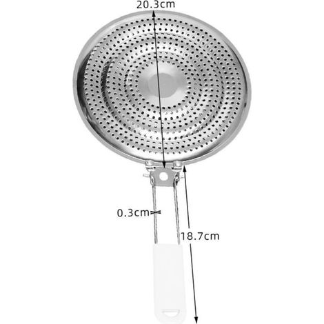 Diffusore di calore in acciaio inox da 21 cm, solo per piani cottura a gas. (1/4)