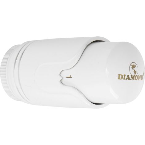 CABEZAL TERMOSTÁTICO PARA RADIADOR M30 BLANCO (1/4)