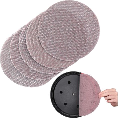 Treillis Feuilles Abrasive 225mm, 25 Pièces Papier a Poncer 80 Grains Abrasives Papier pour Ponceuses pour cloisons sèches (1/5)