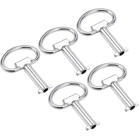 5Pcs Électrique Coffret Clé Zinc Alliage Eau Mètre Boîte Clé Unique Voie Fendue