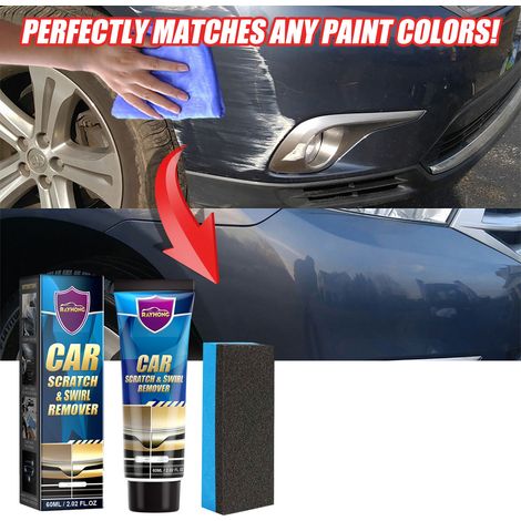 Car scratch care cream, car maintenance and refurbishment paint scratch, polishing and repair cream -- 60ml + sponge (boxed) -- BIEMMEDUE (1/5)
