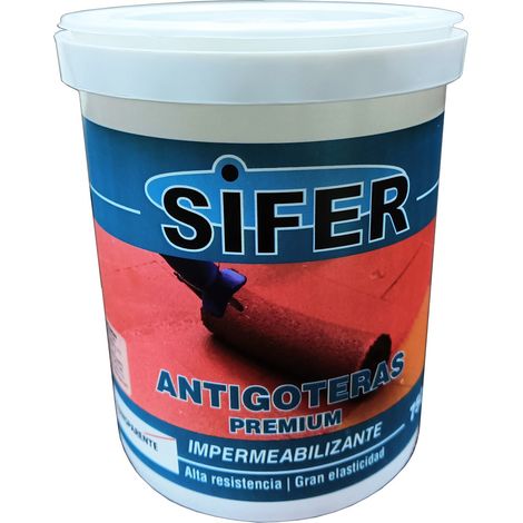 Sifer vernice idrorepellente antigoccia satinata rosso grana 4 litri