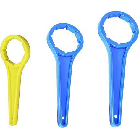 Teile – Polygonschlüssel – Trommelschlüssel – Trommelöffnung DIN 41 51 61 – Für Industrie und Haushalt – Blau und Gelb – Universalgröße (1/5)