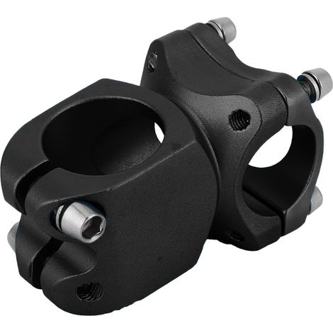 Potence vélo en aluminium 25,4 mm pour guidon VTT, accessoire fixe noir 38 mm (1/4)