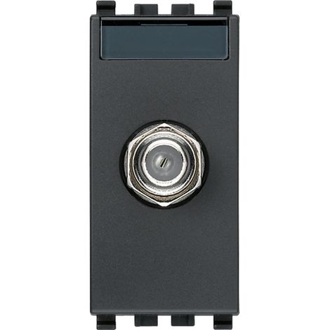 VIMAR - 20318 Prise coaxiale femelle type F grise