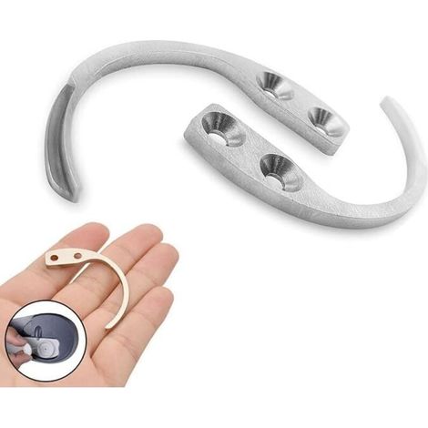 Detacheur Antivol, Detacheur cle Securite, 2 Pièces Antivol Crochet Détacheur, Clé de Verrouillage de Sécurité pour Séparateur EAS Vêtements Chaussures Épinglettes Étiquettes Dures (1/4)