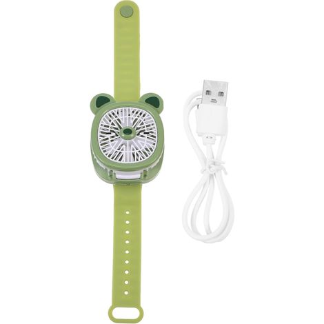 Ventilateur de Montre pour Garçon et Filles  Plastique Vert (1/5)