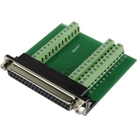 SUB-D femelle Nombre de pôles: 37 DSUB37F-39TB-3 1229328 90 ° raccord à vis 1 pc(s) (1/2)