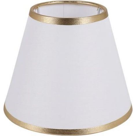 1 Abat-jour Tissu Blanc Forme Tambour Anti-poussière pour Lampe Table Plancher Bureau Maison (1/5)