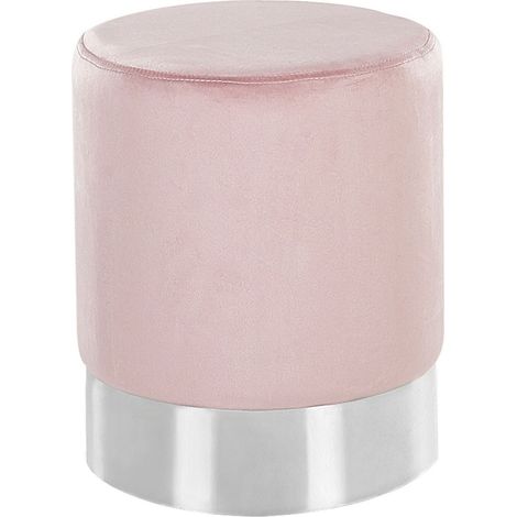 Pouffe BRIGITTE Velvet Pastel Pink