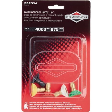 Quick Connect Spray Tips Petr BRIGGS ET STRATTON 992534