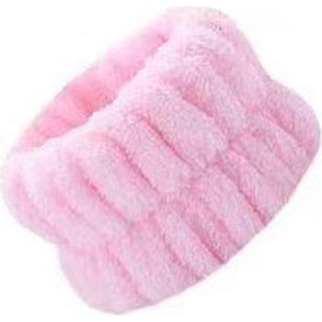 Bracelet de Lavage Visage Doux - Absorption Maximale, Respirant et Hypoallergénique - Rose (1/5)