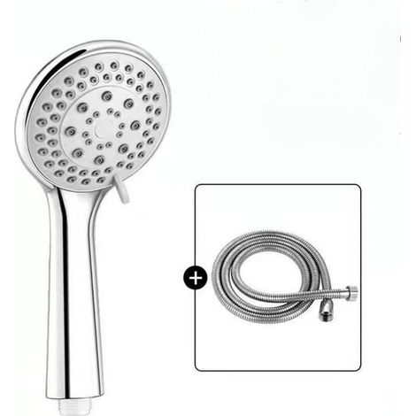 Großer Duschkopf, wassersparende Handbrausen fürs Badezimmer, Anti-Kalk-Duschkopf, 150 cm flexibler Edelstahlschlauch