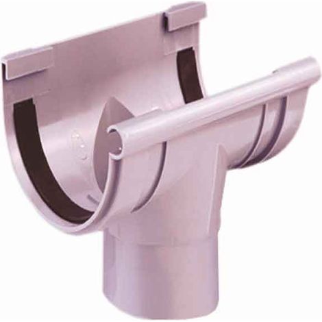 Bajada Central Gris PVC Canalón Ferroplast  Canalon: 33Ø
