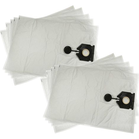 vhbw 10x Sacs remplacement pour Kärcher 2.889-154.0 pour aspirateur - microfibre non tissée, 64cm x 44,5cm blanc (1/4)