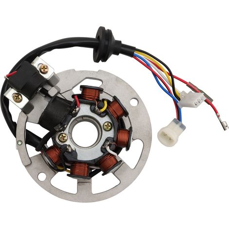Universal 6-core stator coil, compatible with Yamaha JOG50 / Westlake 90 and 1PE40QMB engines of 50-90cc scooters of the same platform.