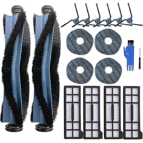 Kit de 18 pièces de rechange pour aspirateur X10 Pro Omni, comprenant brosse principale, brosses latérales, filtres, etc. (1/5)