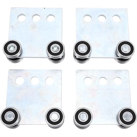 4-Wheel Trolley Assembly, Casters, 4 Pieces, 1-5.8 Inches (1/5)