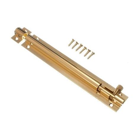 Verrou de porte en laiton avec loquet coulissant 20,3 x 15,2 cm (1/2)