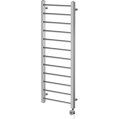 Wholesale Domestic Cohen Chrome 1200mm x 500mm Straight Digital Thermostatic Electric Heated Towel Rail