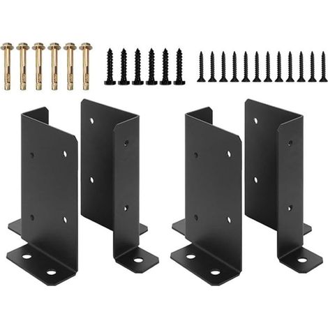 für Holzpfostenfüße 4 Stück verstellbarer Winkel