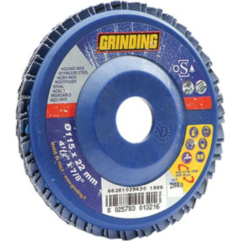 GRINDING DISCO LAMELLARE ZIRC 180X22 GR  60- SAINT GOBAIN ABRASIVI- 10,0 pz