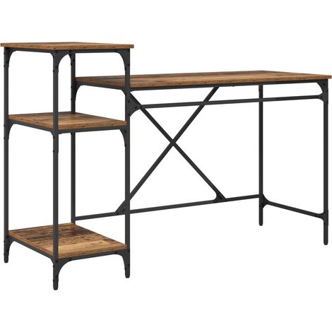 Maison Exclusive - Schreibtisch Altholz 135 x 50 x 90 cm Holzwerk