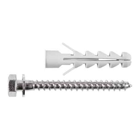 Taco con tornillo y collar 'AZ01' Ø 12x60 mm - tornillo 8x70 mm