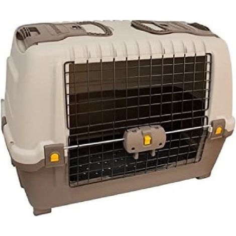 TrAdE Shop Traesio - Trasportino Accessorio Da Viaggio Per Cane Per Auto In Plastica Ferro 89x51x60cm -