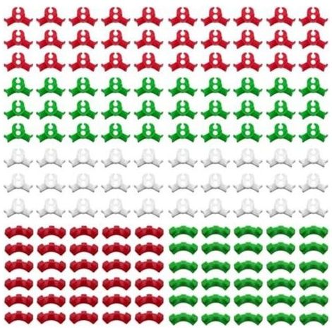 Pinces de tuteurage, 150 pièces, clips LST, clips de palissage à faible contrainte à 90 degrés pour courber les tiges des plantes et modifier leur direction de croissance (2 tailles) (1/4)