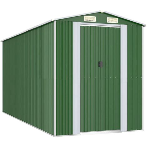 Abri de jardin Vert 192x440x223 Acier galvanisé (1/5)