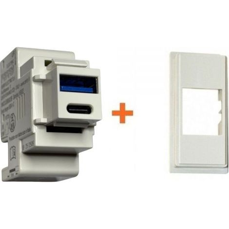 Perry presa USB A + C 3A compatibile Now sabbia - 1MCUSB002B