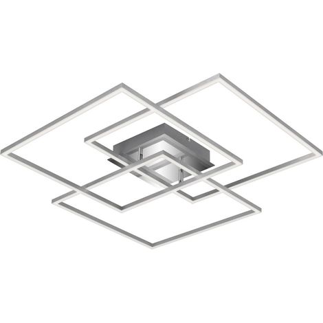 Plafoniera LED 52W 70x70 cm regulable con mando a distancia
