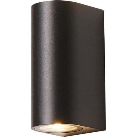 Wandleuchte/Nachttischlampe – Wandleuchte für Schlafzimmer/Wohnzimmer – runde, schwarze Doppelleuchte – 1 (1/5)