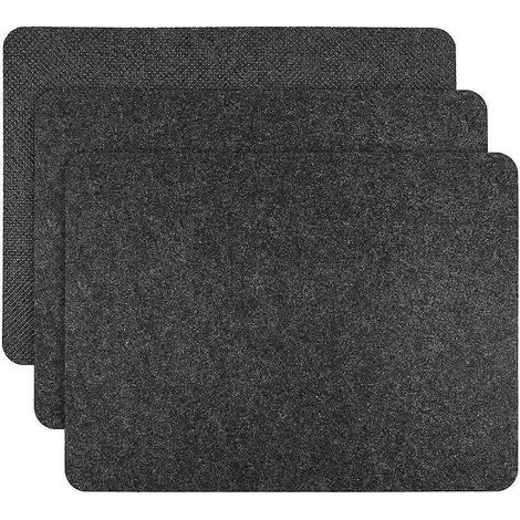 Lot de 3 tapis résistants à la chaleur pour friteuse à air chaud, protection de plan de travail antidérapante et résistante à la chaleur pour la cuisine (1/5)