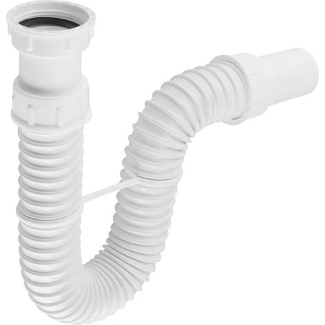 Siphon d'évier flexible FLEXY 6/4", DN40, blanc (1/3)