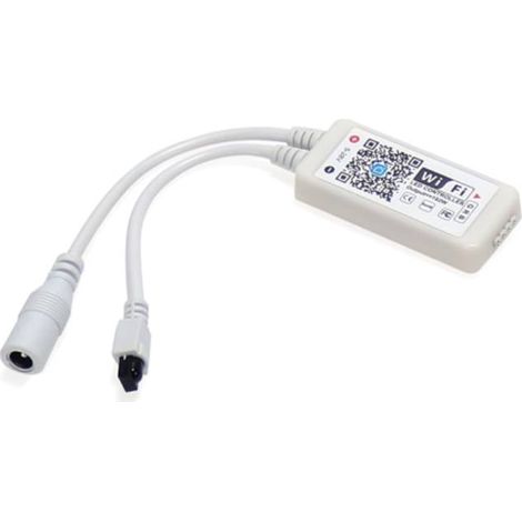 IluminaShop - Controlador WiFi para Tiras LED RGB 192W 12/24VDC compatible con Google Home y Alexa (1/3)