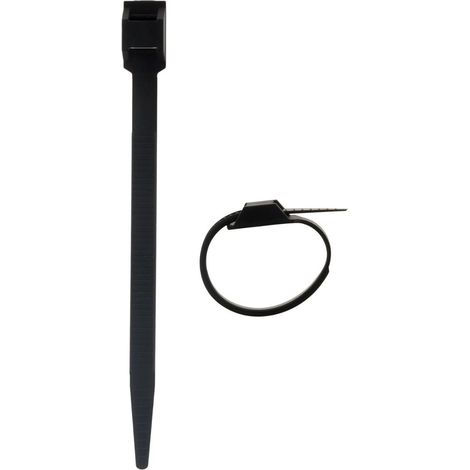 Lot de 100 colliers de câblage 6x114mm - Noir - Zenitech