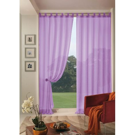Home Collection Boucle Tenda, Poliestere, Lilla, 140x290 cm (1/2)