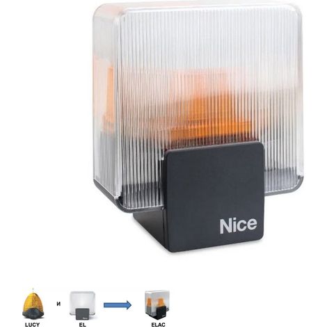 Blinkende LED-Leuchte 230V 220V NICE ELAC Original