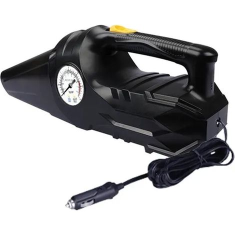 DISCORAMA ASPIRAPOLVERE con COMPRESSORE Auto 2 in 1 MANOMETRO 12V Portatile Multifunzione (1/4)