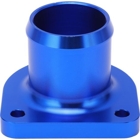 Boîtier de thermostat en alliage d'aluminium 6061 T6 bleu - Accessoire automobile de remplacement pour Ford Powerstroke 7.3L 1999-2003 (1/5)