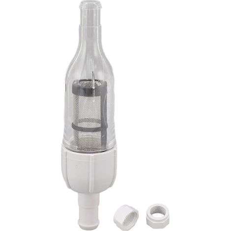 Filtre en ligne haute efficacité pour nettoyeur de piscine, boîtier en plastique durable pour une performance robuste et une installation facile, assurant une eau claire pour votre piscine. (1/5)