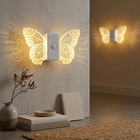 2pcs Veilleuse LED avec Détecteur de Mouvement Rechargeable USB-C (1/5)