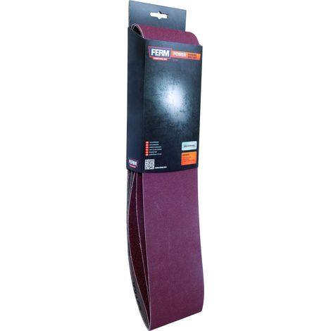 Bandes abrasives 915x100 mm (3 pcs) 1x G60, 1x G100, 1x G150 - pour ponceuse à bande (1/2)