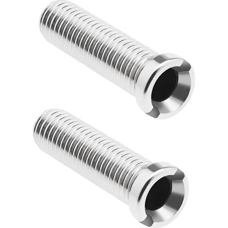 2 Pièces - Vis Creuse - Acier Inoxydable - Fixation Pour Panier D'évier - Résistant à La Rouille - Cuisine Et Restaurant - Argent - M12 x 30 cm
