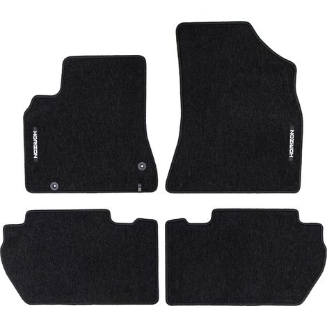 Tapis de Sol de Voiture pour Peugeot Partner II 2008-2018 Velours Noir 4Pcs (1/5)