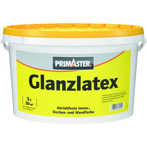 Primaster Glanzlatex glänzend 5 L weiß