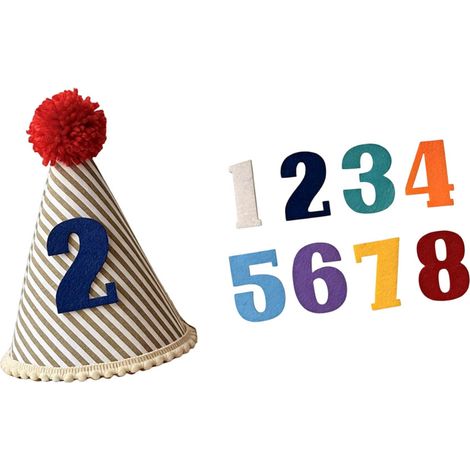 Il set di cappellini da festa di compleanno in tessuto-C