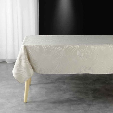Nappe Jacquard "Plumette" 140x240cm Lin (1/3)